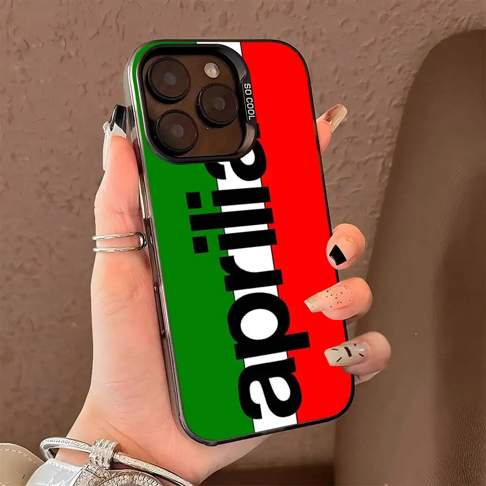 Coole Aprilia Racing Farb-Handyhülle für iPhone 17 16 15 14 13 12 11 Pro Max Plus Pro Schutzhülle – Detail 11