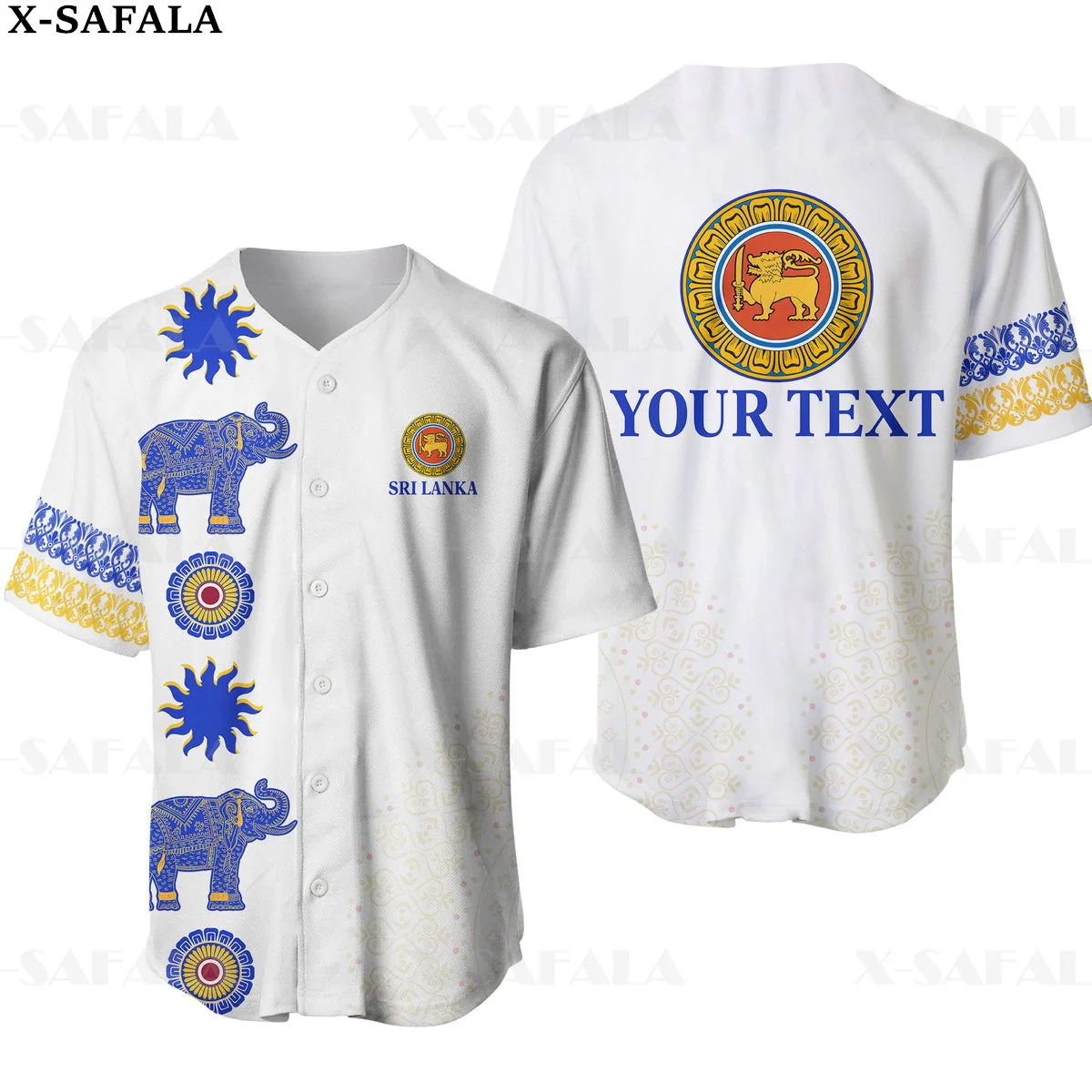 Customize Name Sri Lanka COAT OF ARMS Love Country Flag 3D Printed Baseball Jersey  Shirt Men's Tops Tee Oversized Streetwear-3 - AliExpress