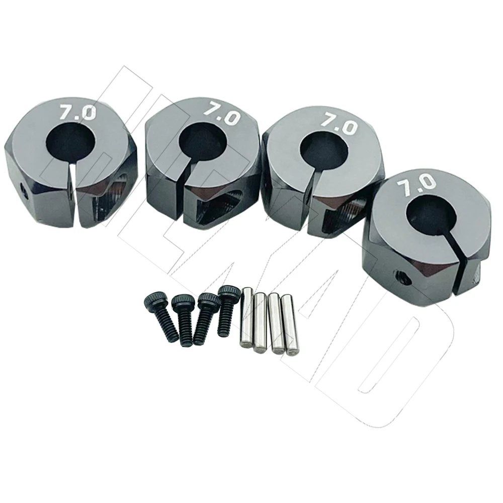 Aluminum 5/6/7/8/9/10/11/12mm Adapter Hex 12mm Drive Hub with Pin Screws for RC Auto Track Truck HSP HPI Tamiya Traxxas Slash 6
