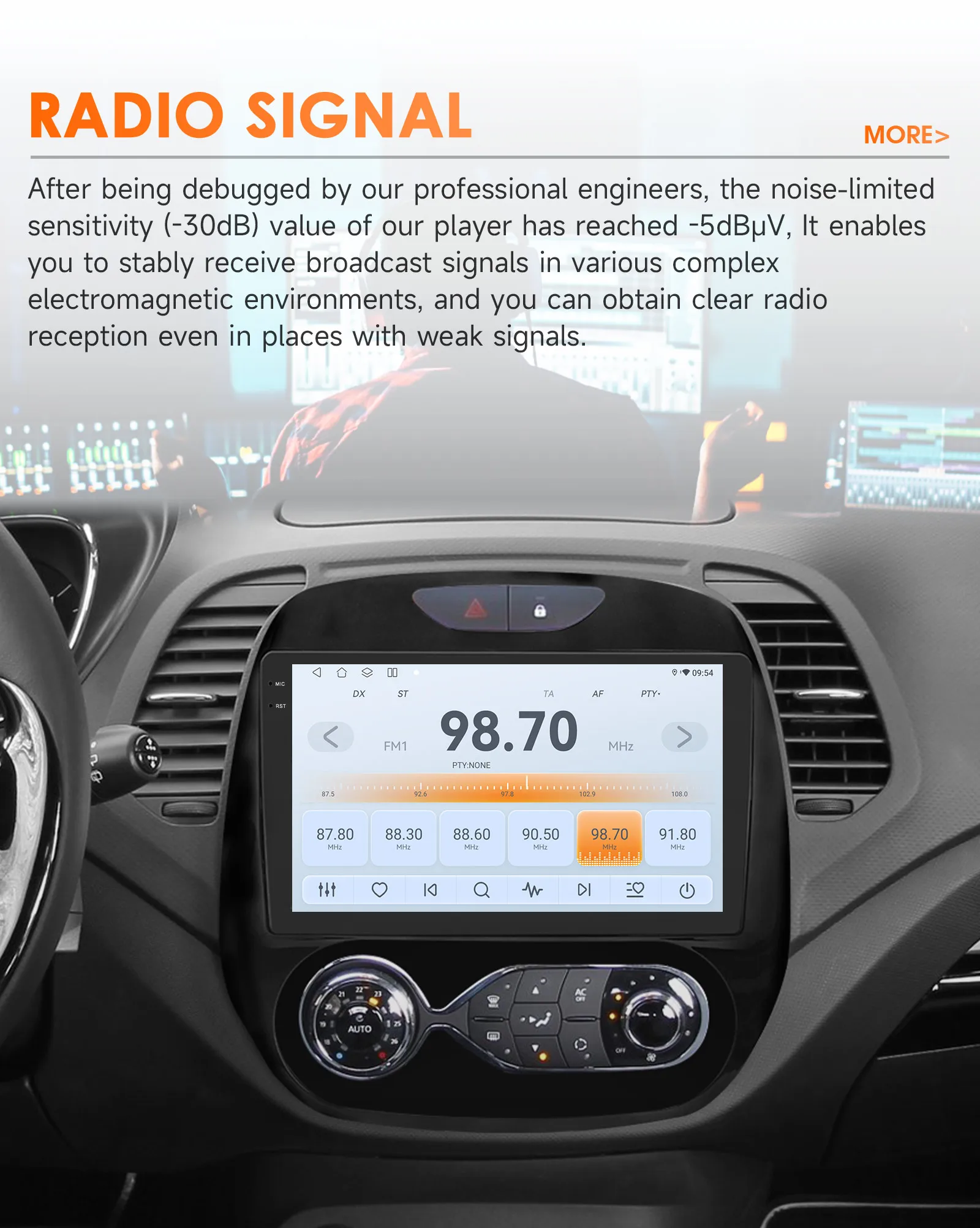 9" Hizpo CarPlay Android Auto Autoradio für Renault Kaptur Captur 2016 - 2019 Snapdragon 6115 4G BT RDS DSP GPS Navi 360 ° CAM – Detail 19