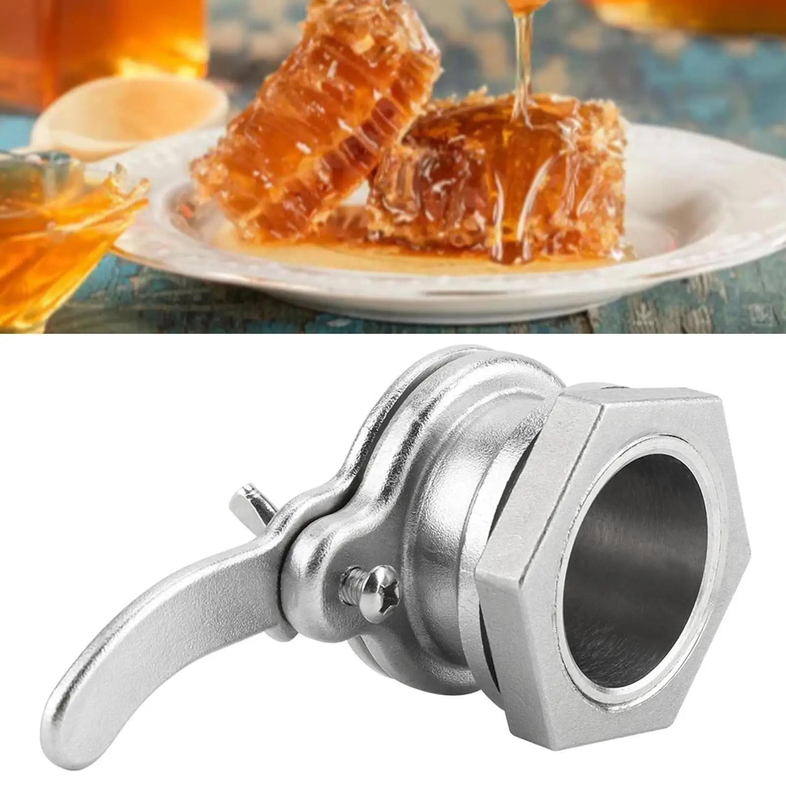 Stainless Steel Honey Tap Valve for Beekeeping-Durable Gate Valve Extractor & Bottling Tool