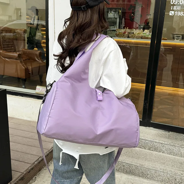 Yoga Mat Bag Women Gym Fitness Handbags Training Sac De Sport Swimming Travel Duffle Bags Dry Wet Separate Sports Shoulder Bag 2