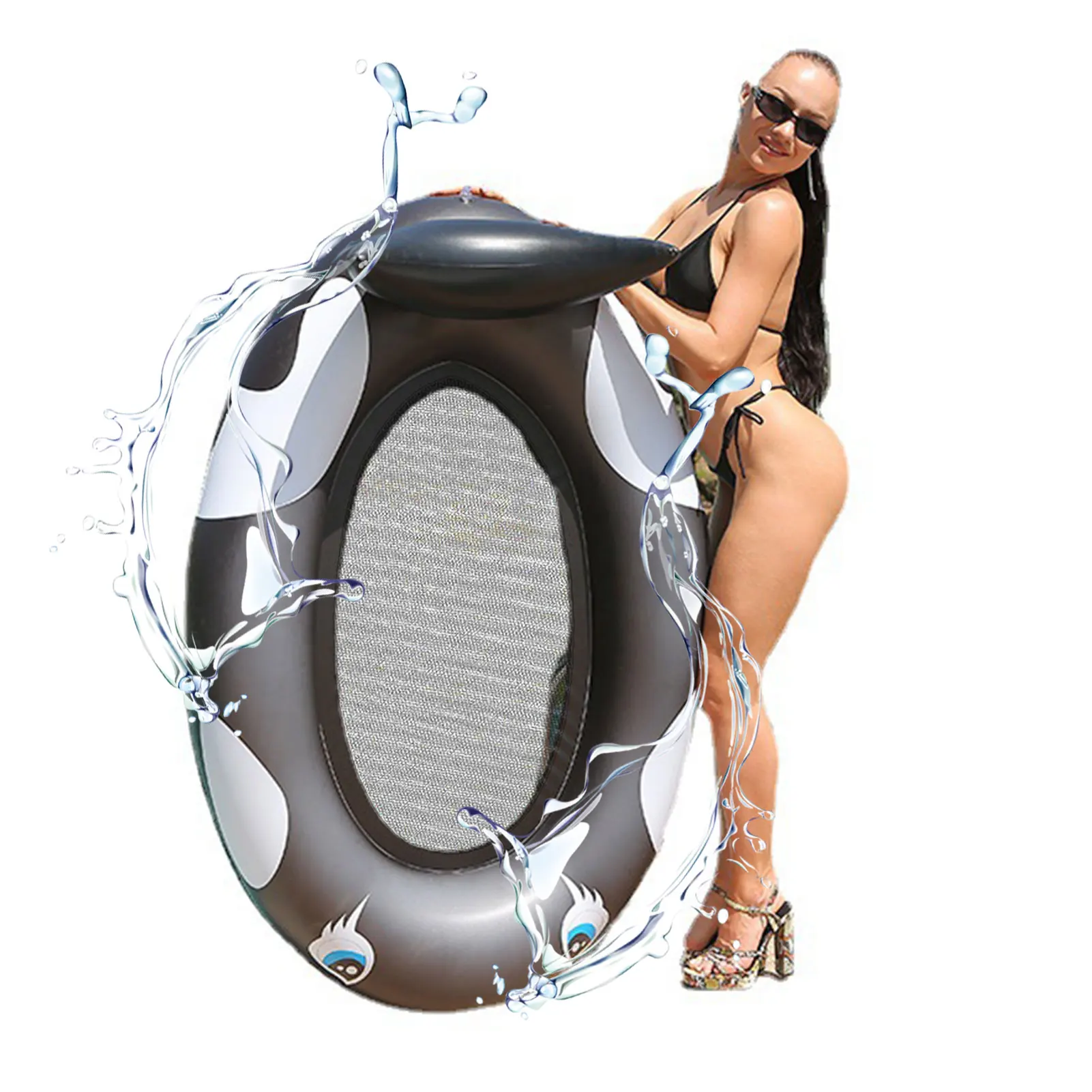 Summer Inflatable Foldable Floating Row Swimming Pool Water Hammock Air Mattresses Bed Beach Pool Toy Water Lounge Chair new swimming inflatable bed net hammock foldable water fun lounge chair floating bed sofa lazy water lounge chair summer