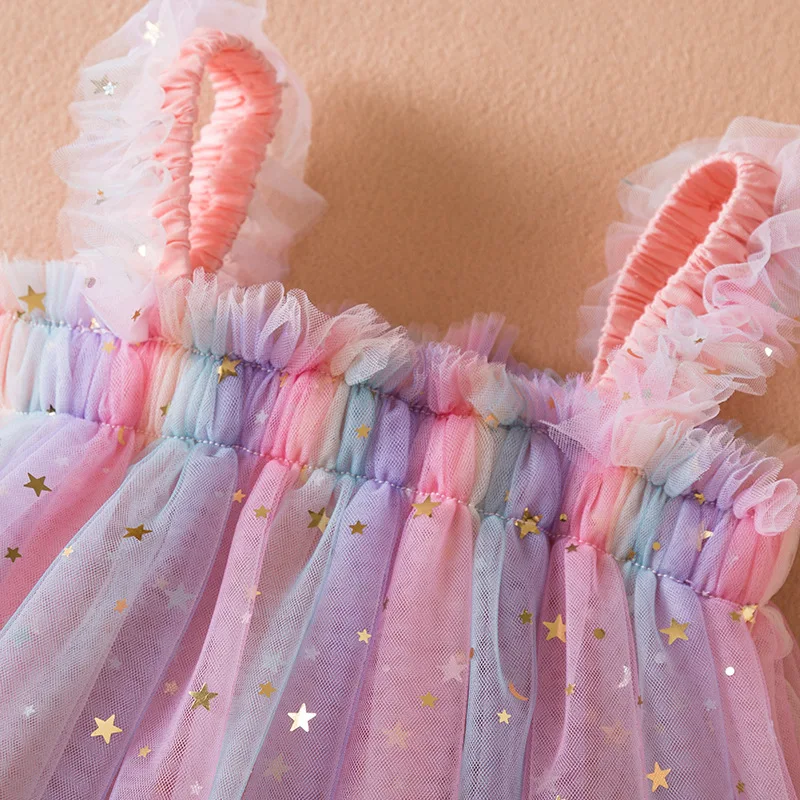 Girls Sequin Bow Party Dress 6