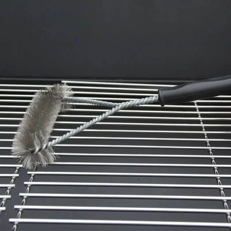 Barbecue Grill Cleaning Brush Stainless Steel Wire Bristles BBQ Brush Non-stick Cleaning Kitchen Barbecue Accessories