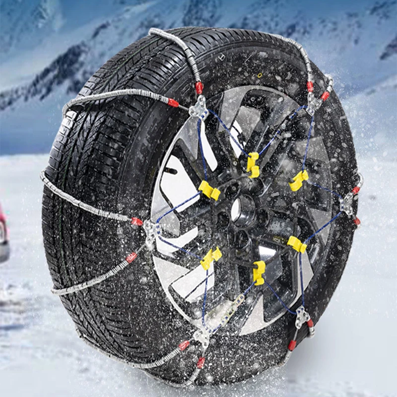 Car Wheel Wirerope Chains Automobile Mud Anti Skid Chains Auto Anti Skid Snow for Double Wheel Car Winter Tire Wheels
