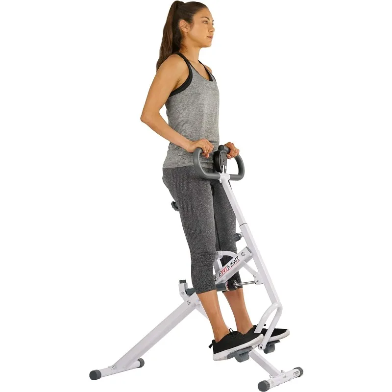 Rower-Ride Squat Machines for Home Exercise Trainer Total Body Abs and Glutes Butt Assist Db Method Upright Workout Rowing