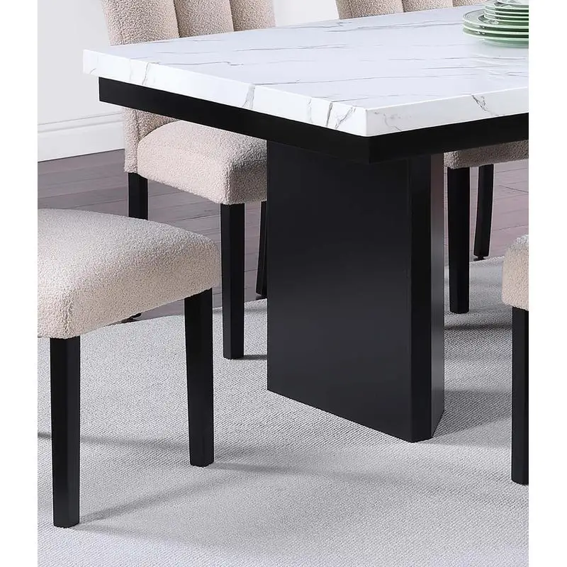 7-Piece Faux Marble Dining Set 4