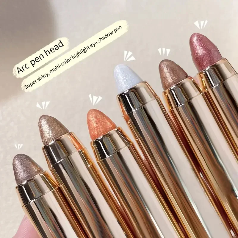 Double-sided eyeshadow stick glitter highlighter brightening pens with pearly glitter matte finish eye shadow liner combinations eyeshadow stick eye makeup set eyeshadow pen