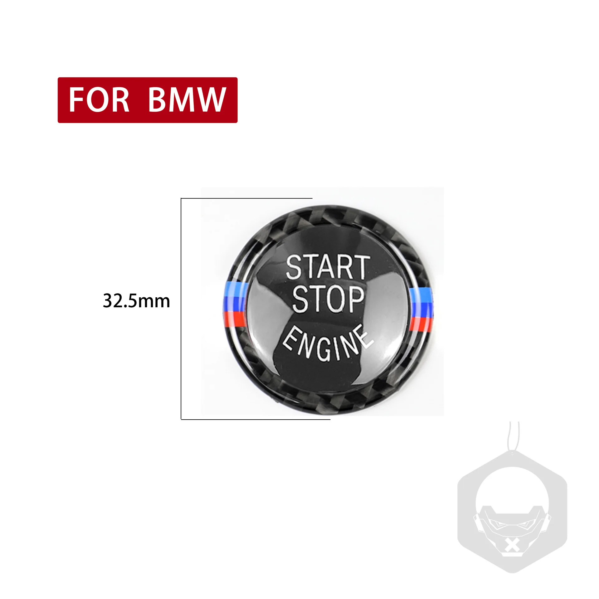 Car Engine START Button Replace Cover Carbon Fiber STOP Switch Accessories Sticker Car Interior for BMW E90 E92 E93 320i 3 Serie