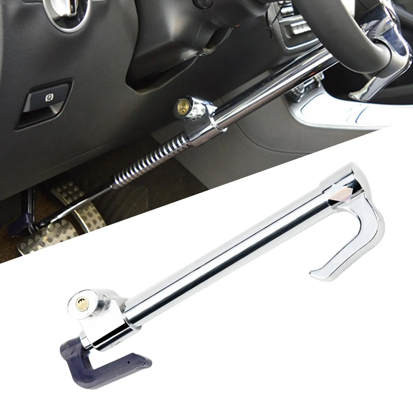 Universal Steering Wheel Lock, Extendable ,Heavy Duty, Retractable, Anti Theft,