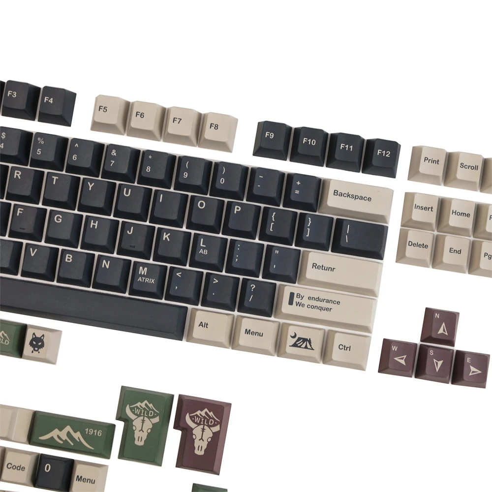 Gmk-teclados Mecânicos Keycap Keycap Pbt Dye-sublimação Perfil Cherry Shift 1.75u 2.25u 3u 6.25u 7u Barra de Espaço - Imagem 3
