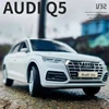 1/32 Audi Q5 SUV Sport Toy Car Model JKM Diecast Metal Vehicle Miniature Collection Sound & Light Free Wheels Collection Boys 6