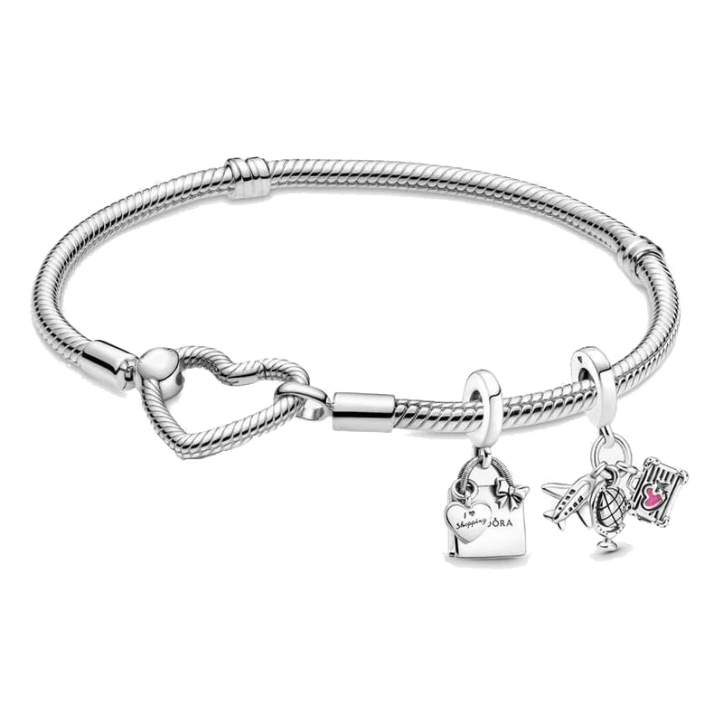 Valentine's Day Gift Charms 925 Sterling Silver Love Heart Cupid Baby Charms  Fit Pandora Original Bracelet DIY Jewelry Making - AliExpress