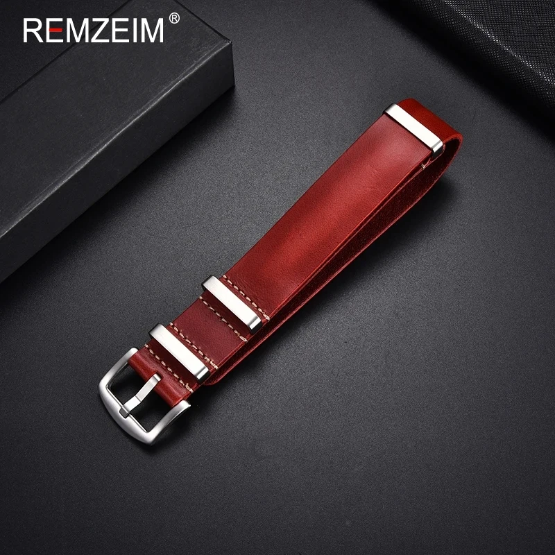 Premium Genuine Leather Wristband - Brown & Black