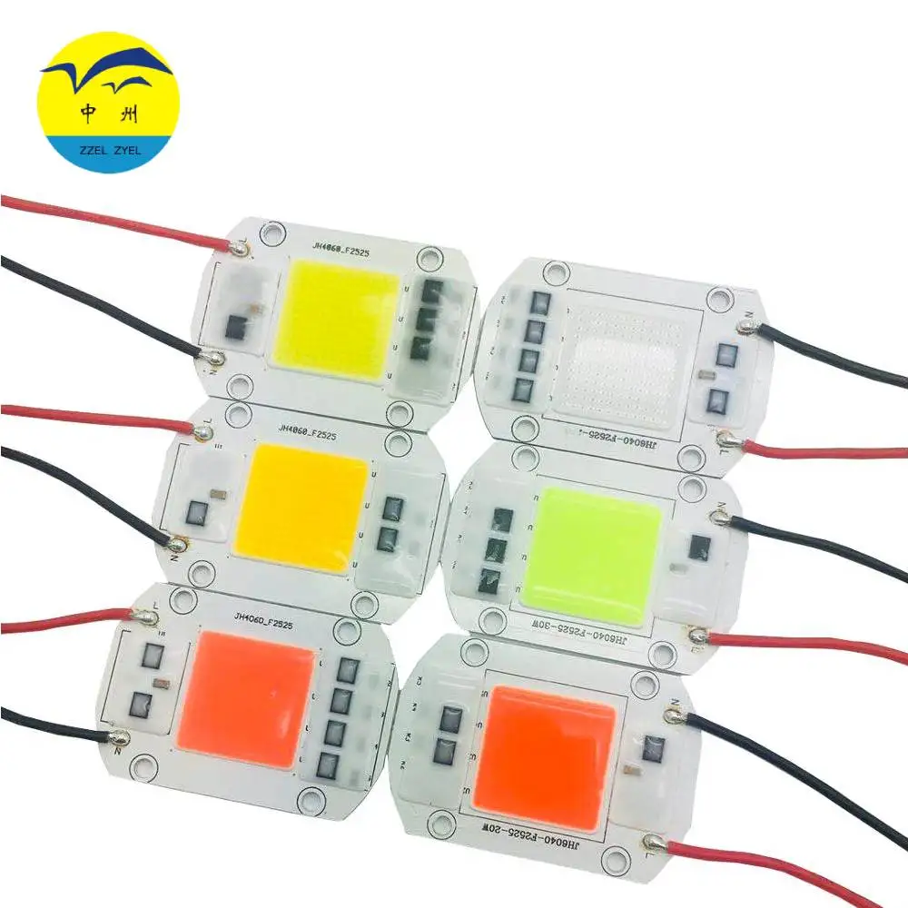 driverless AC LED COB Modules AC220V 20W 30W 50W Input Smart IC Driver For DIY LED Floodlight Spotlight Garden Bulb