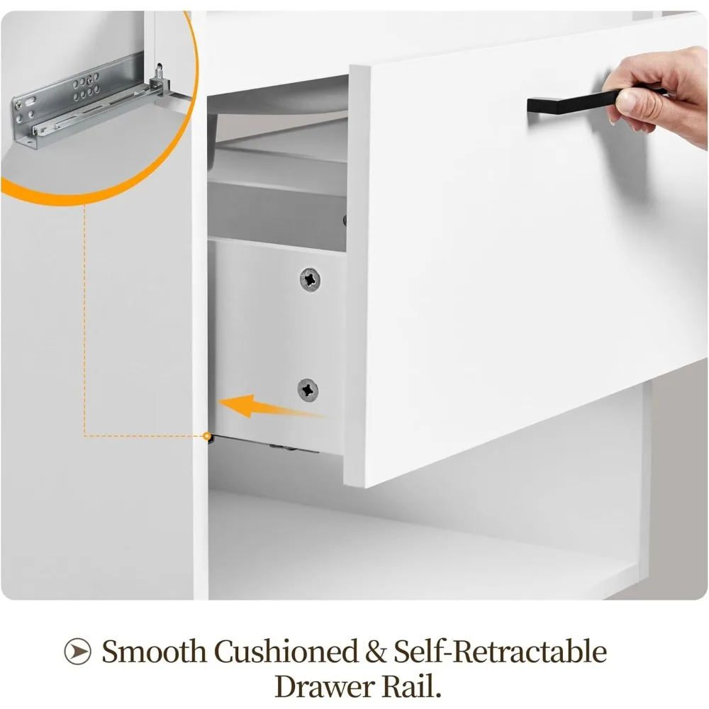 24" Bathroom Vanity with Sink, Wall Mounted Bathroom Sink Cabinet , Modern Clearance Bathroom Vanities with Sink Combo Set 6