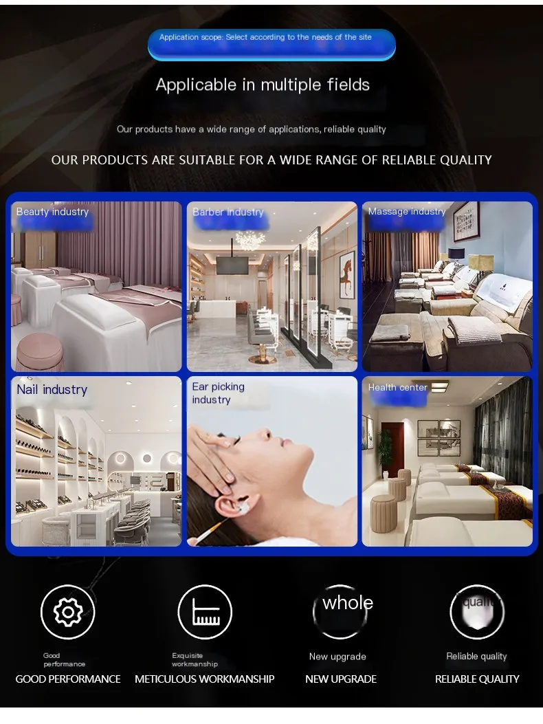 Description Picture 5 of itemFoot Basin Hair Washing Bed Japanese Comfort Massage Head Spa Shampoo Chair Salon Luxury Behandelstoel Salon Equipment MQ50SC