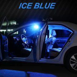 10PCS LED Interior Light Bulb Kit - Enhanced Brightness for Reading, Dome, and Trunk Lighting (Crystal Blue)
