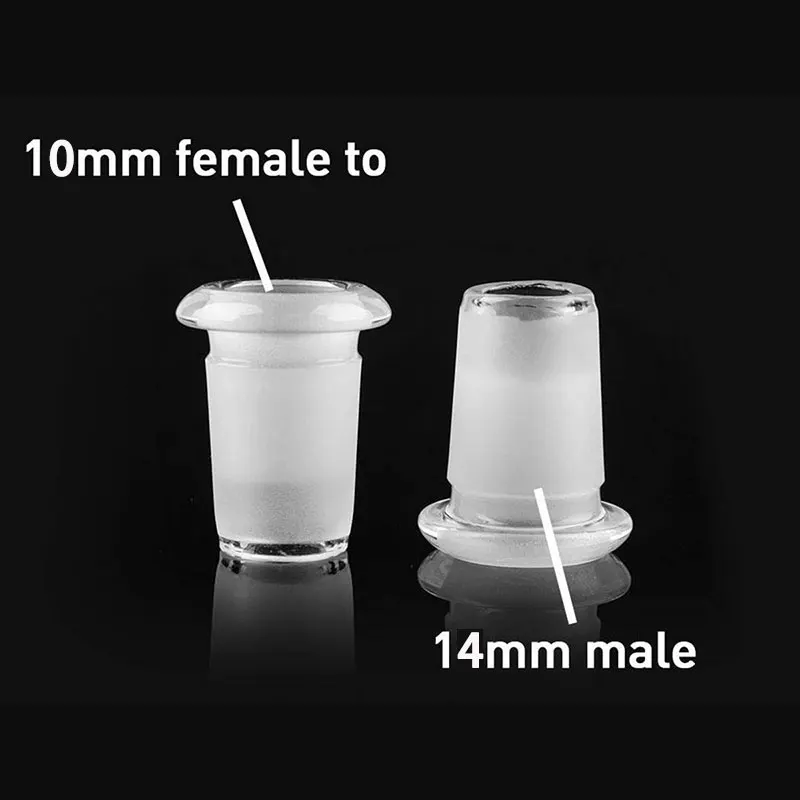 Glass Expander Connector 10mm Female to 14mm Male 14mm Female to 18mm Male for Hookah Pipe