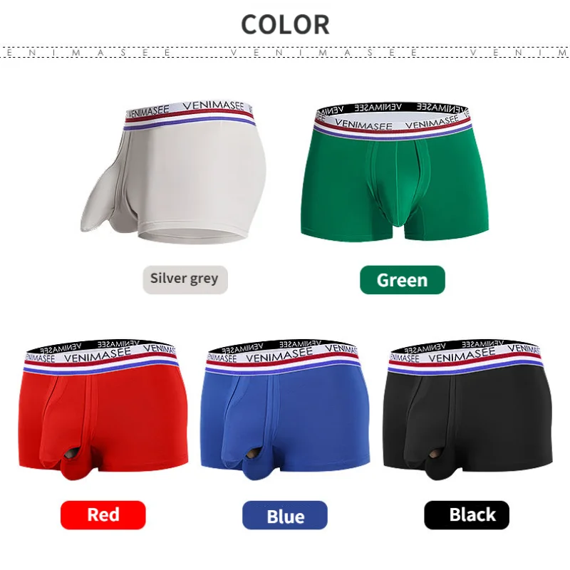 Big Bag Men's Underwear Sexy Boxer Underwear Big Penis Shorts Boxer 2022 Autumn New Comfort Breathable Men's Hombre Panties Man