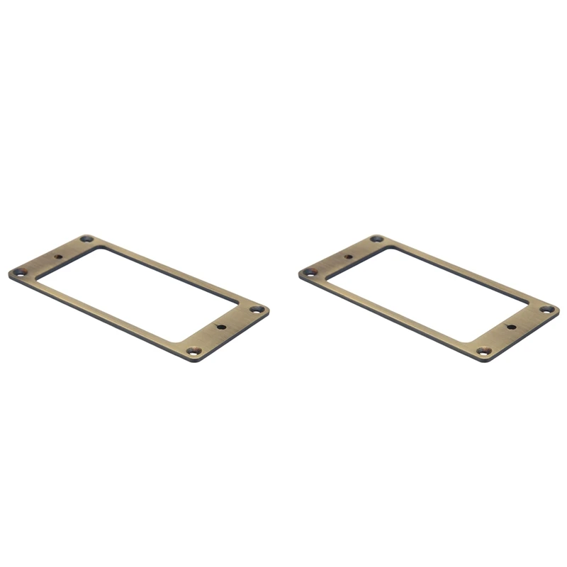 

2Pcs Humbucker Pickup Frame, Mounting Ring Cover Frame For Electric Guitar, Brass Metal