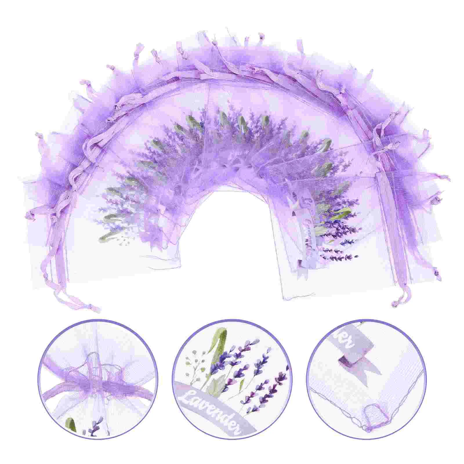 20 Pcs Pouch Lavender Bag Baby Gifts Sachets for Drawers and Closets Gauze Bags