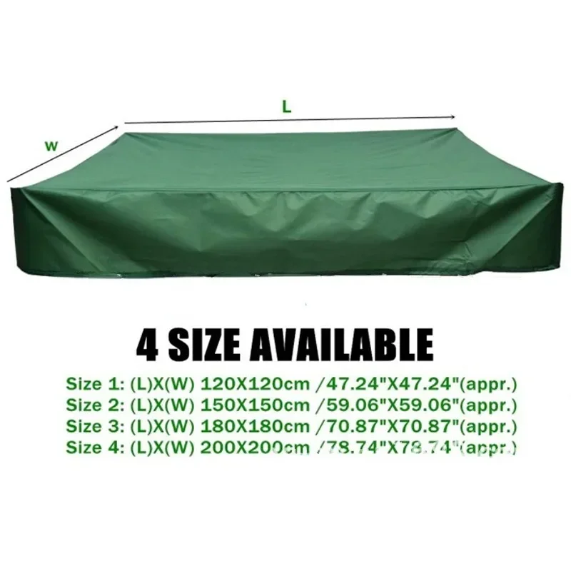Protective Dust Cover Multi-color Waterproof Courtyard Square Shade Durable Furniture Children's Toys Sandpit Cover
