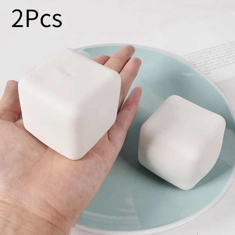 2 יחידות צעצועי דחיסה צעצועי פידג'ט קוביות ללחץ למבוגרים כדורי לחץ להקלה על חרדה כדור מתיחה חושי צעצועים רכים