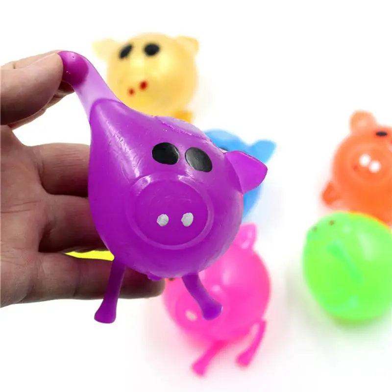 Novel and Interesting Decompression Toys Jello Pig Cute Anti Stress Splat Water Pig Ball Vent Toy Venting Sticky for Adult Kids