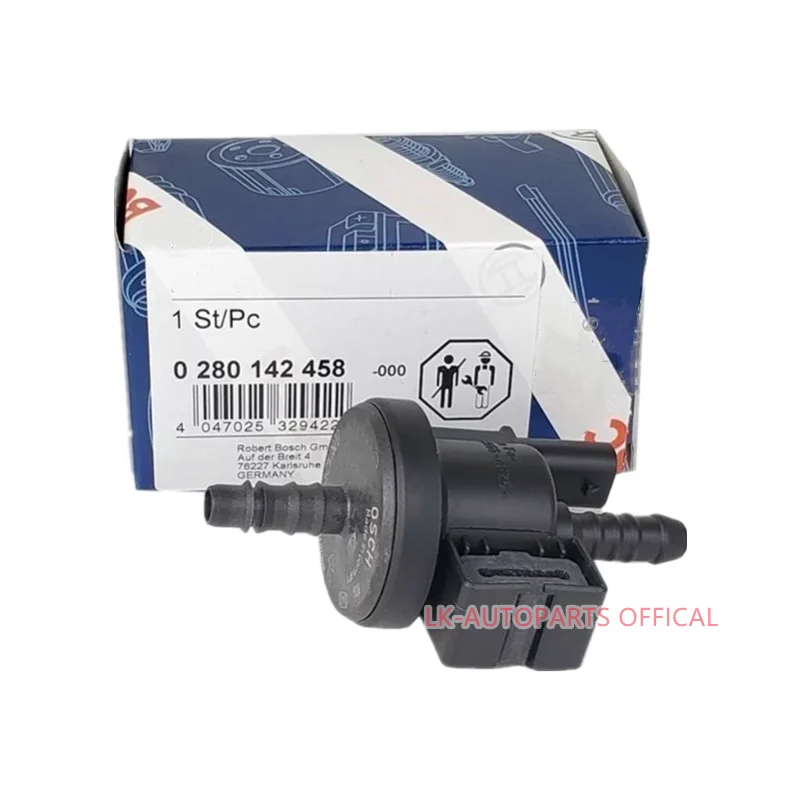 New Fuel Tank Breather Vapor Purge Valve For AU-DI A3/S3 A4/S4 B8 A5 TT R8 S KODA Octavia Superb Yeti 06H 906 517 B 0280142458 engine purge control valve vvt valve solenoid evaporation charcoal canister