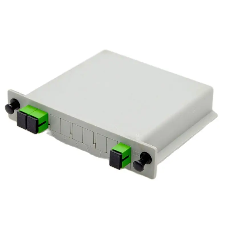 10pcs PLC 1×2 Optic Fiber Splitter Plug In Type FTTH CATV Network