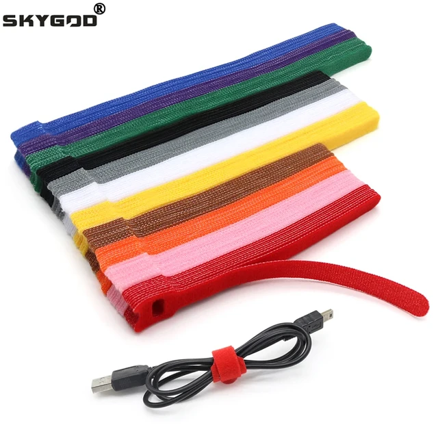 5m/Roll Ultra-Thin Nylon Velcro Straps Cable Ties Power Wire Hook Loop Tape  Nylon Straps Fastener Reusable Magic Straps - AliExpress