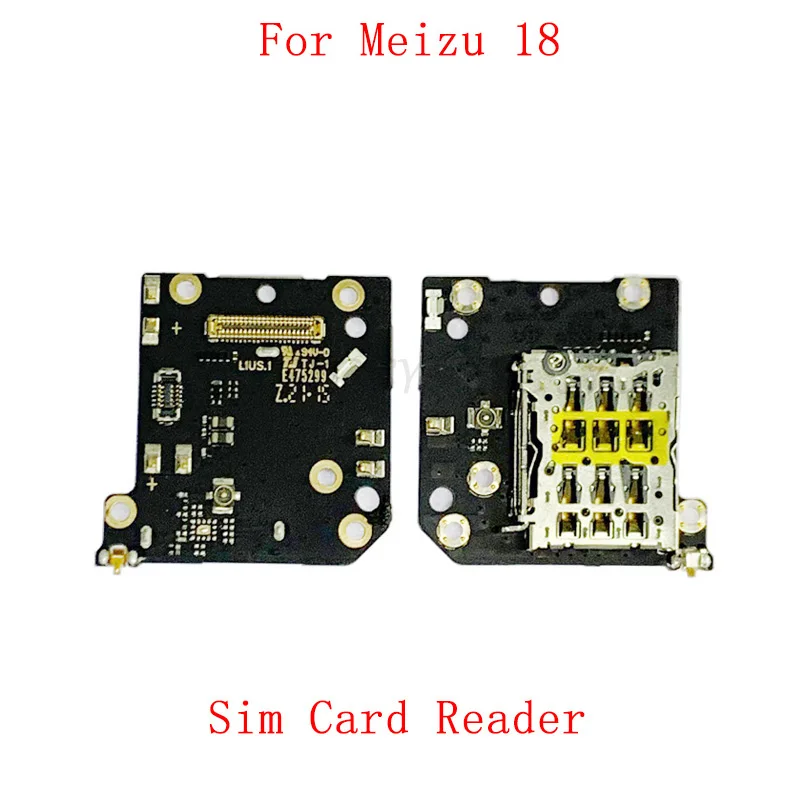 

Sim Card Reader Holder Pins Tray Slot For Meizu 18 Sim Card Reader Board Flex Cable Repair Parts