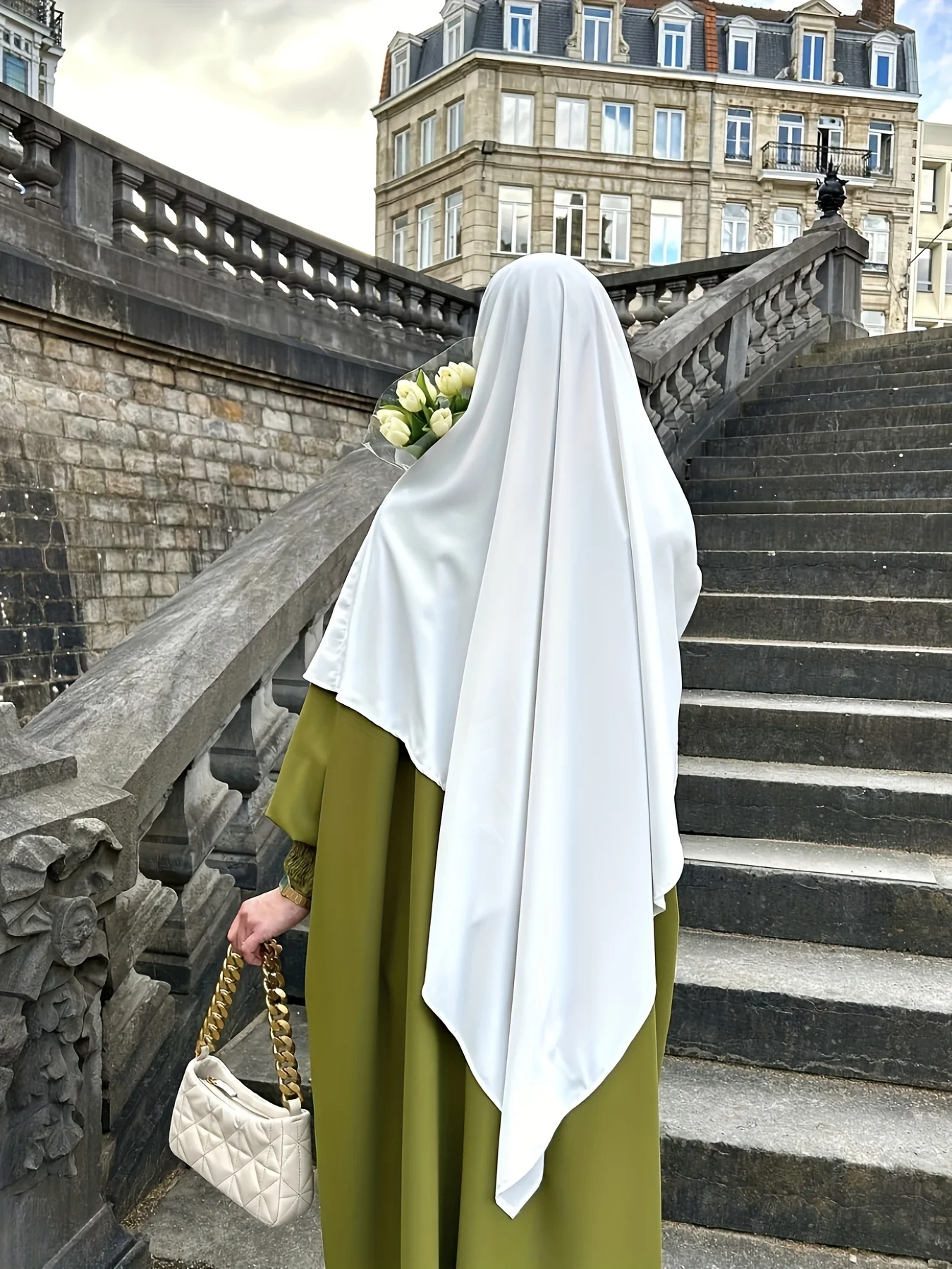 Plain Long Hijab Khimar for Muslim Women Turkey Saudi Ramadan Eid Prayer Garment Niqab Jilbab Hijabs Headscarf Islamic Clothing