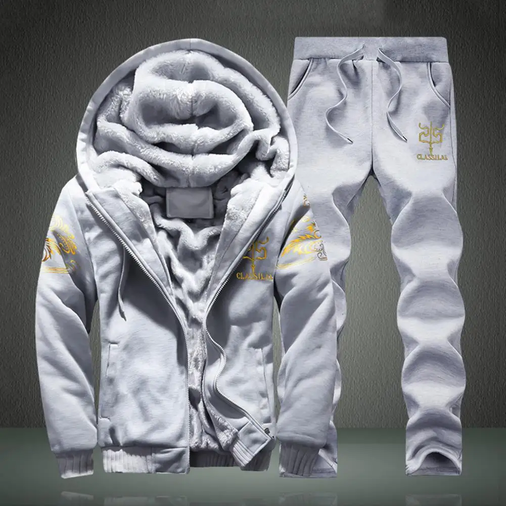 

Jacket Suit Simple Solid Color Pants Suit Sweatshirts Trousers Suit