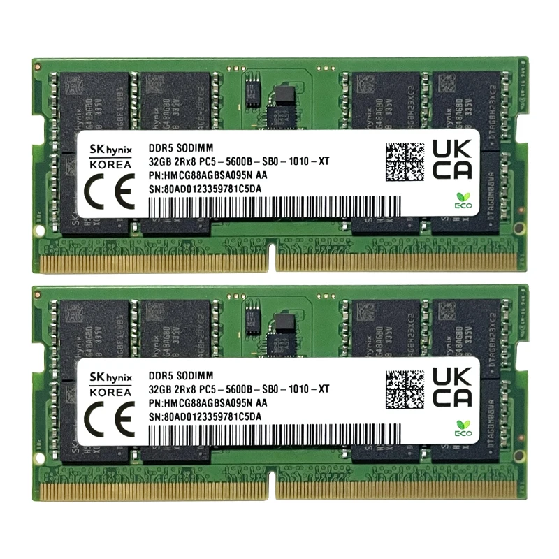 メモリー SK hynix 64GB DDR5 5600B SODIMM (32GBx2) SK hynix RAM