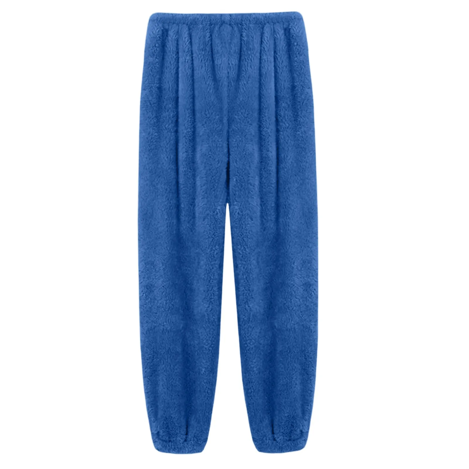 Damen Samt Schlafanzughose Mit Elastischem Bund Für Zuhause_voghion.com