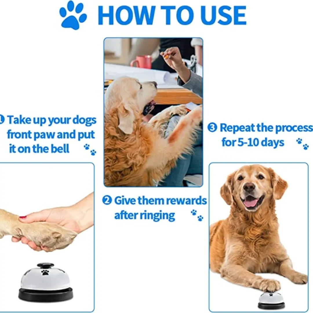 Hand Call Bell Desk Summons Bell Pet Ringing Toy Christmas Kitchen Accessories