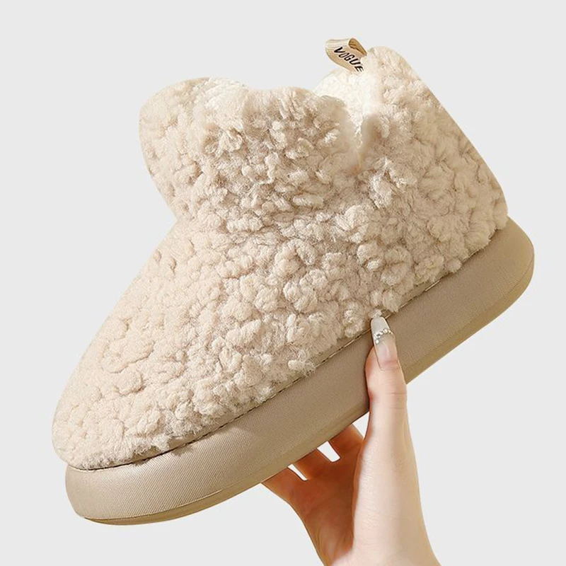 Snow Boots Plush Warm Ankle Boots For Women Men Winter Shoes Windproof Lightness Cotton Boots Couple Female Winter Shoes Booties