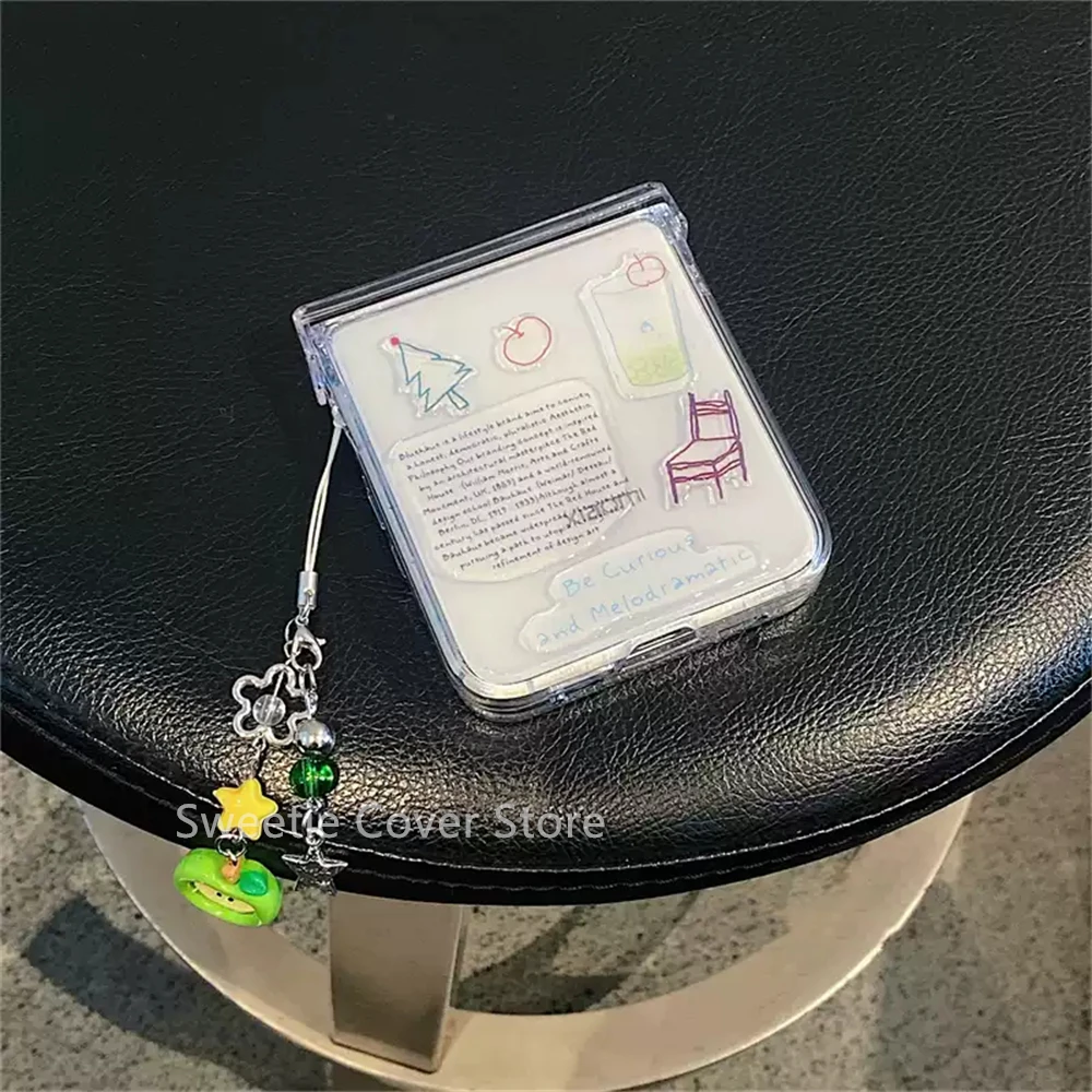 Korean Snowman Illustration Clear Phone Case