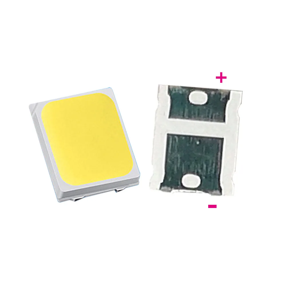 Aexit 100 Pezzi LED SMD 2835 Bianco 5000K - 3-3.4V 60mA 0.2W 22-24LM Per Elettronica E Fai Da Te