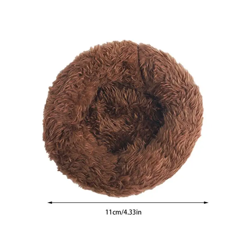 Bird Cotton Nest Coconut Shell Parrot Warm Nest Mat Bird Sleeping Tool with Thickened Edge for Lovebird Budgie Parakeet Conure artificial bird nest
