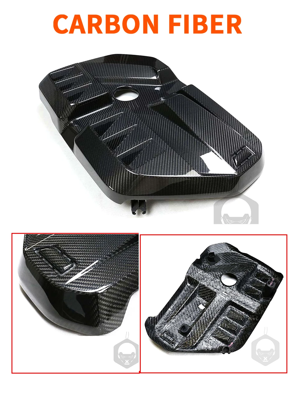 For BMW M2 G87 M3 G80 G81 M4 G82 G83 2021+ Bonnet Engine Hood Trim Cover Real Carbon Fiber Automobile Refit Styling Accessory