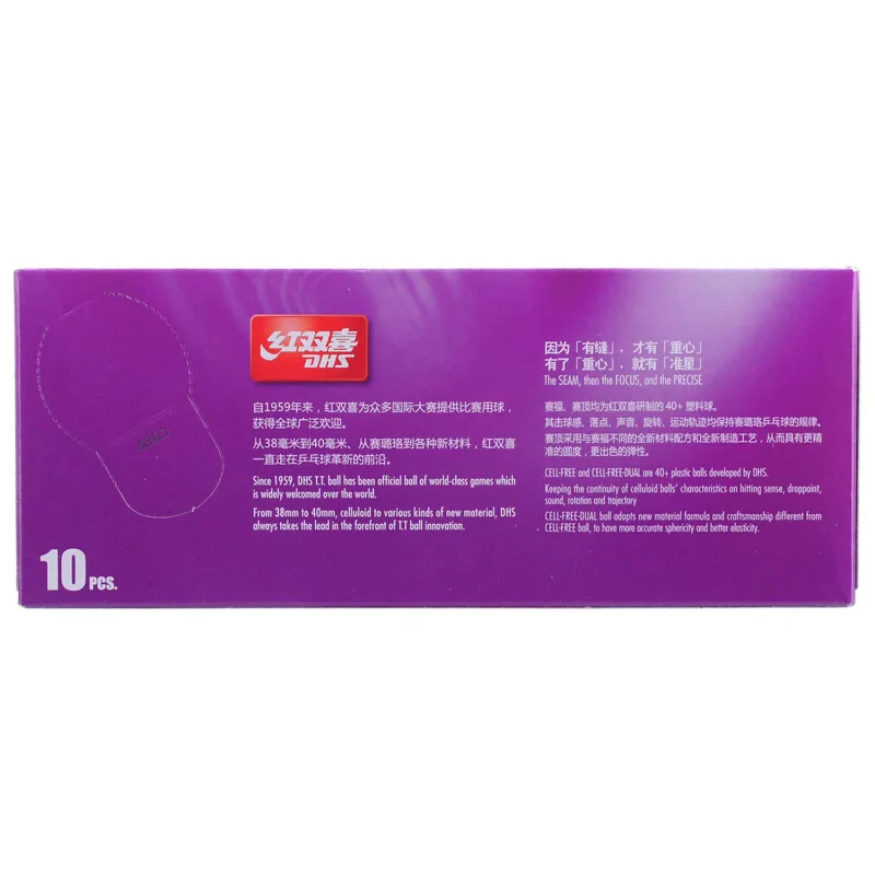 DHS D40+ Table Tennis Ball 10 Balls 1-Star Durable ABS New Materila Training Ping Pong Balls table tennis balls