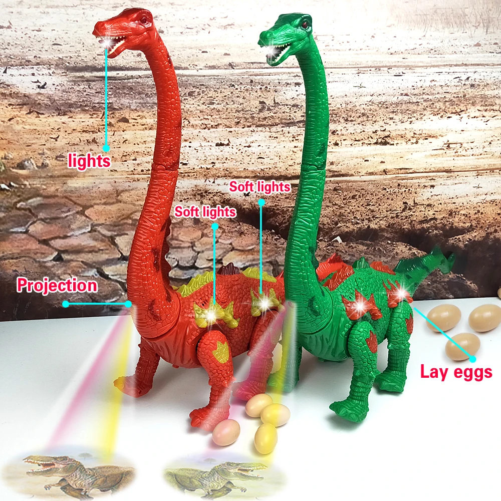 Dinosaurs Toys in Large Size Light Projection Up Luminous Dinosaur Electronic Walking Robot Dinosaur Model Kids Toy Gift 5