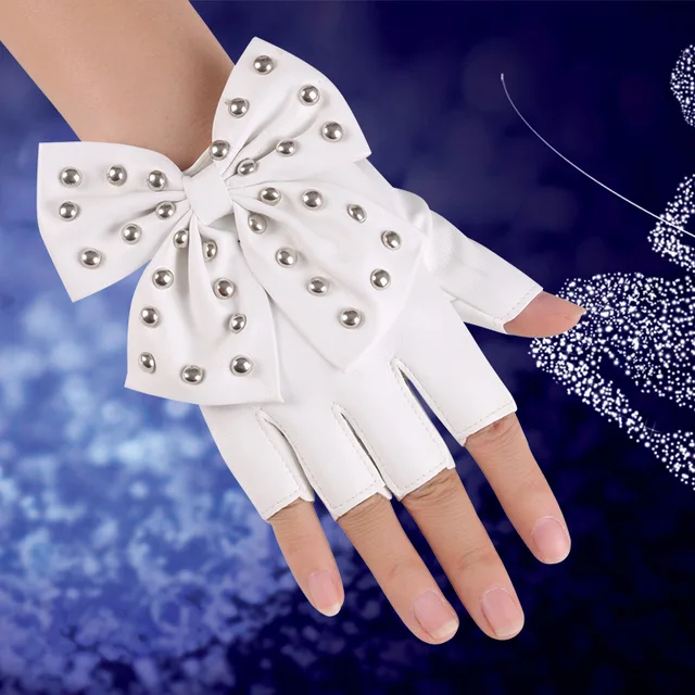 1 Paire Gants Sans Doigts En Cuir, Élégants Gants Punk Gant Sans Doigts Femme Cuir Pour Halloween Femmes Filles Cosplay Performance (Noir