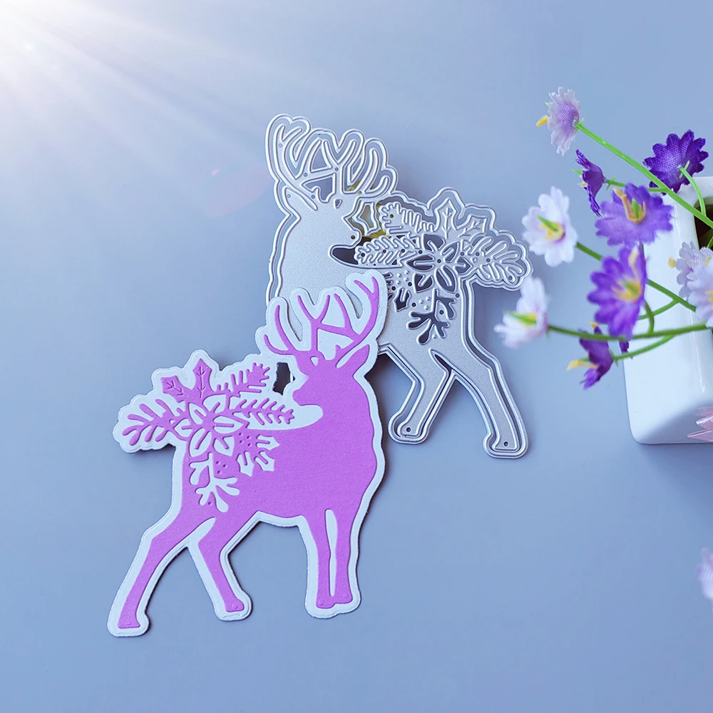 

Exquisite Christmas Deer cutting dies scrapbook decoration embossed photo album decoration card making DIY crafts