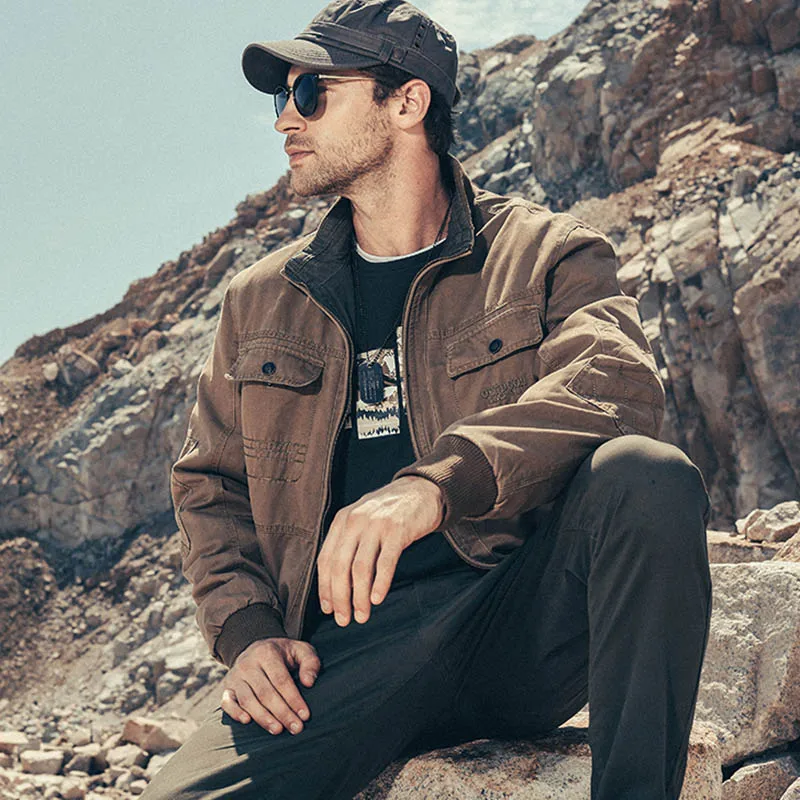 Parkas Men's Clothing Motorcycle Jacket Outerwear Fashion Male Coat Military New in Outerwears Jackets Luxury Winter Spring Cold
