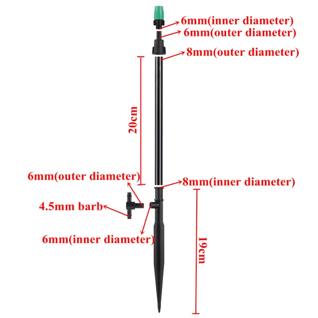 10M Ködös Öntözőkészlet Állítható Spray -Szög Fúvóka Kert Öntözés Hűtési Tereprendezés Nedvesítés Dustremoval - Image 2